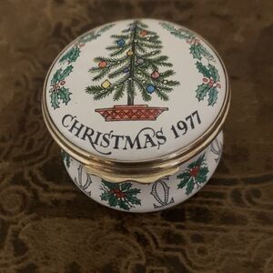 Cartier Christmas 1977 Holiday Trinket Box 127